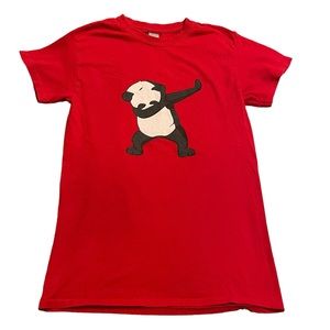 Gildan Dabbing Panda Bear Graphic Tee | Size: Small